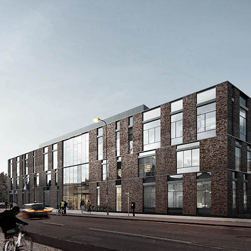 Modernes Gebäude von außen